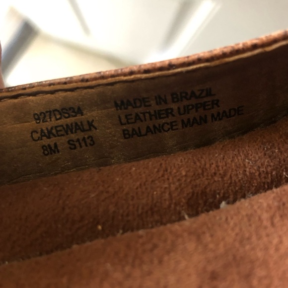 Dr SCHOLL'S Women Brown Leather Pump Wedge Heel Peep Toe Shoe - Picture 9 of 9